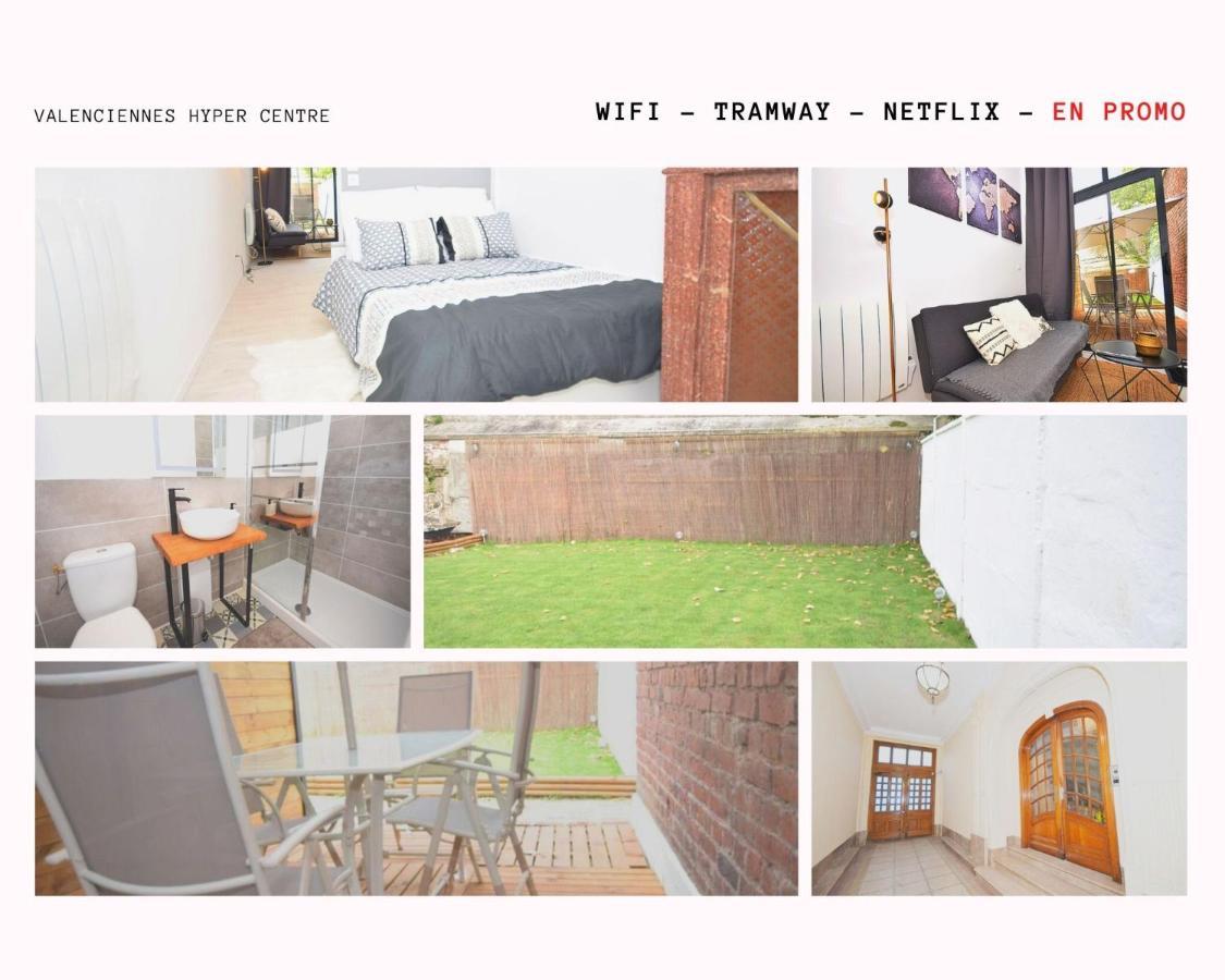Hyper Centre Valenciennes - Wifi - Terrasse - Tramway - Lerelaisdodile2 Apartamento Exterior foto